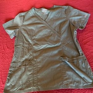 Cherokee Brand ,green scrub top L , like new